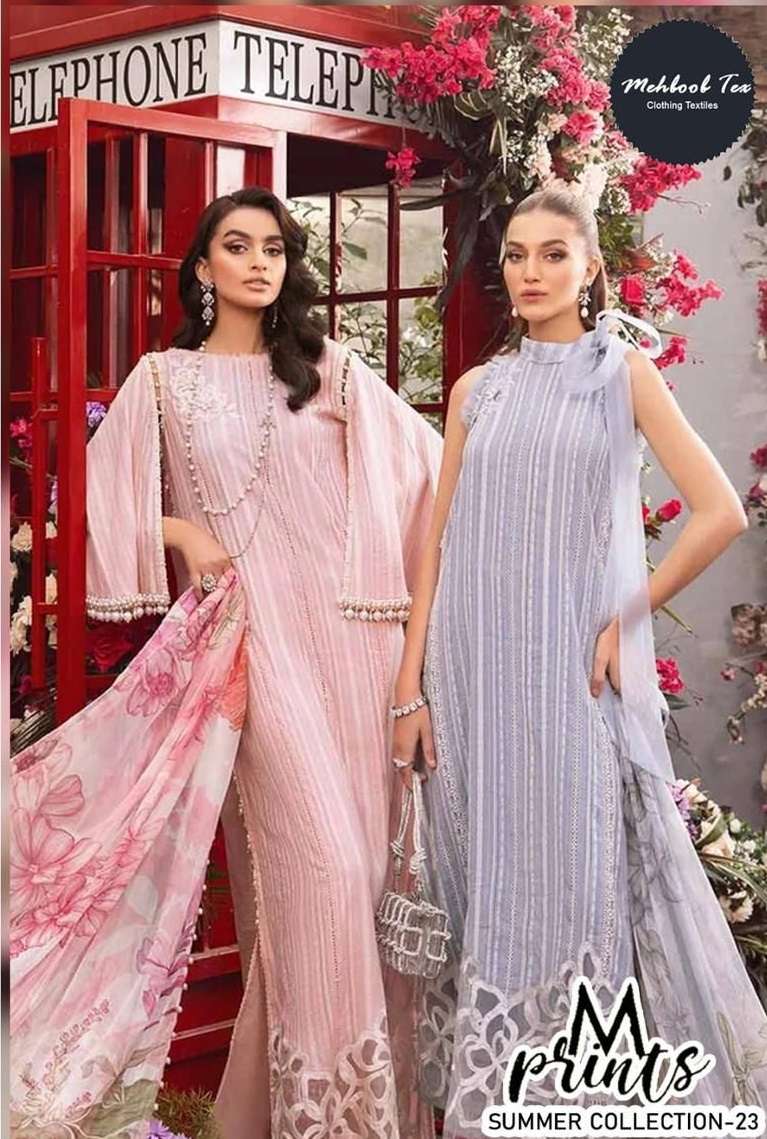  D No 1301 & 1302 Mariab Mprint Spring Summer 22 BY Mehbbob tex